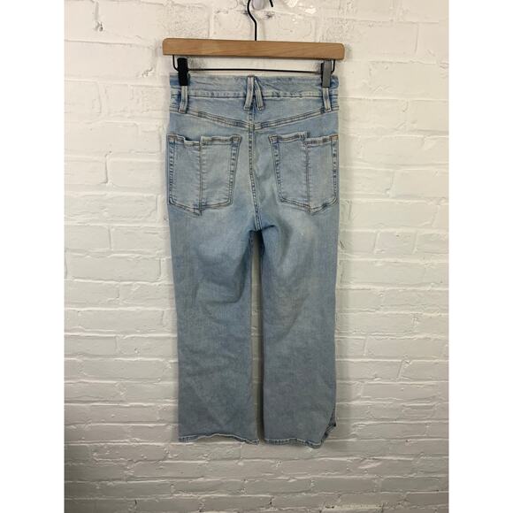 Good American Women's Wide Leg Jeans Denim Stretch Cotton Blue Size 2/26 - Picture 3 of 6